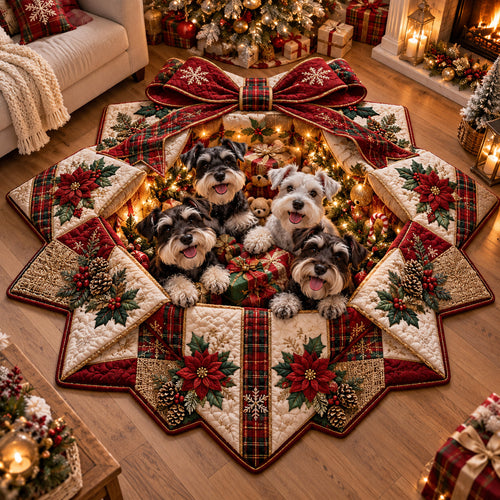 Merry Schnauzer Custom Shape Area Rug SN0DV784