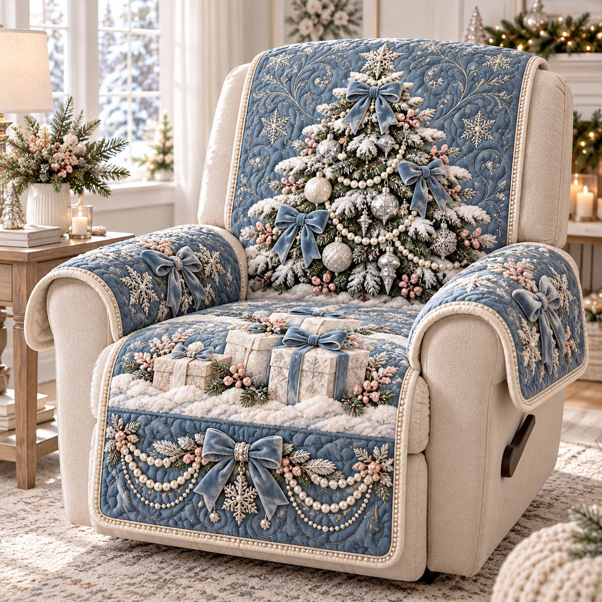 Merry Trees Quilted Sofa Cover SN0TD1255