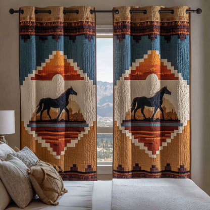 Mesa Reflection Stallion Quilted Curtains NCU0DH841