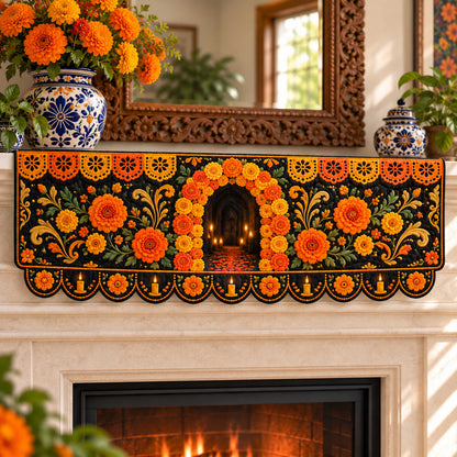 Mexican Celebration Quilted Mantel Scarf SN0TD681