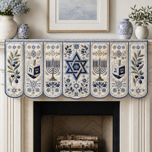 Midnight Blessing Quilted Mantel Scarf SN0TV222