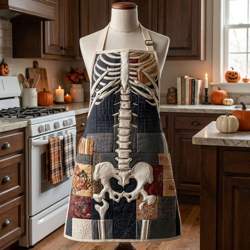 Midnight Bones Quilted Apron SN0PT231