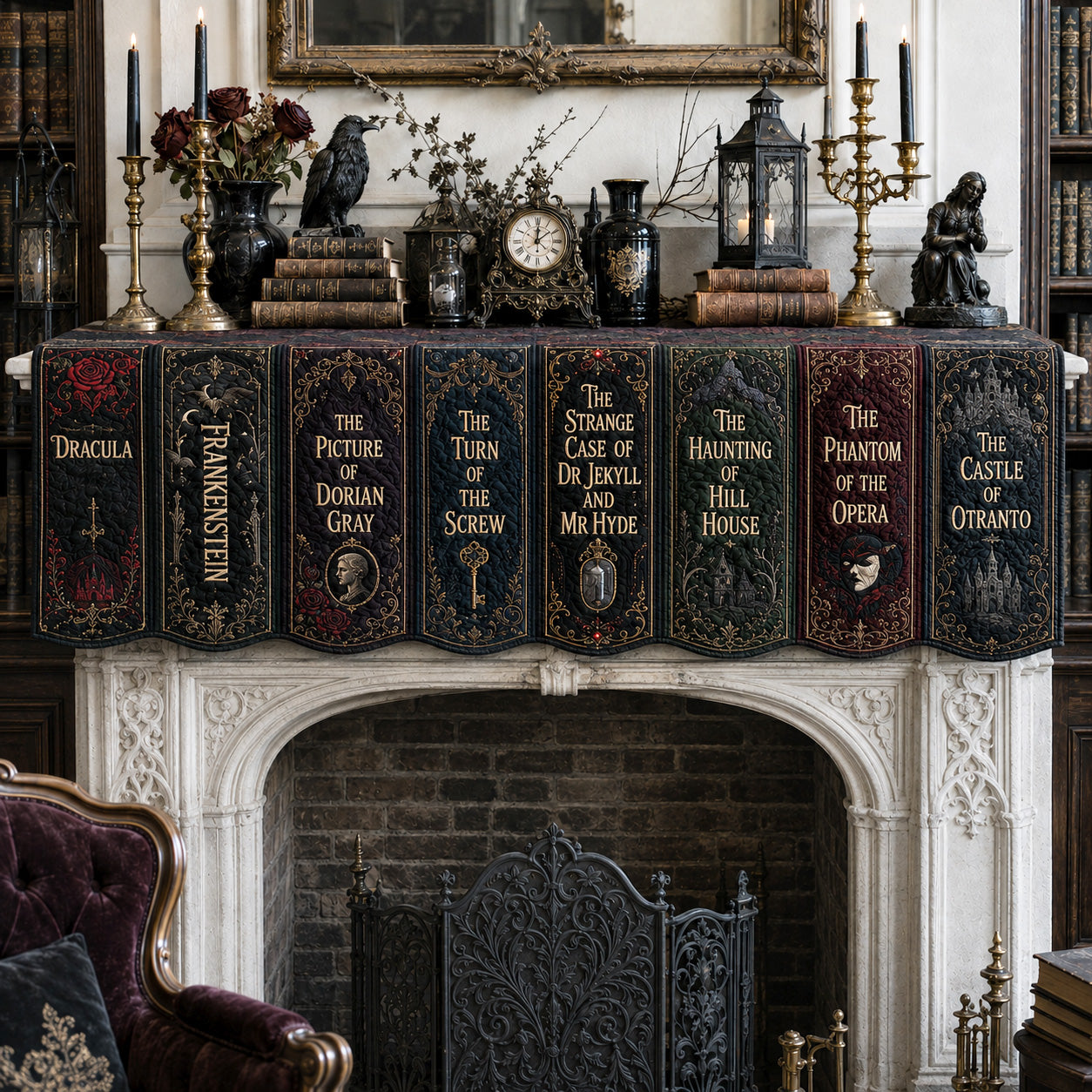 Midnight Classics Quilted Mantel Scarf SN0TV207