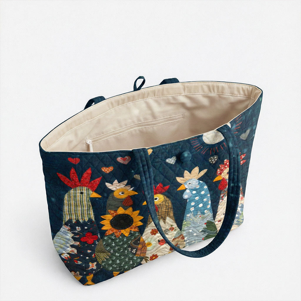 Midnight Farm Friends Quilted Classic Tote Bag SN0PT029