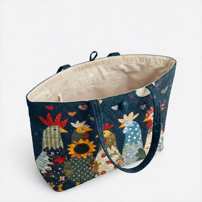 Midnight Farm Friends Quilted Classic Tote Bag SN0PT029