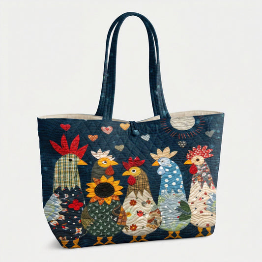 Midnight Farm Friends Quilted Classic Tote Bag SN0PT029