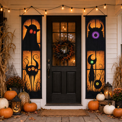 Midnight Ghost Watch Welcome Door Banner SN0PT265