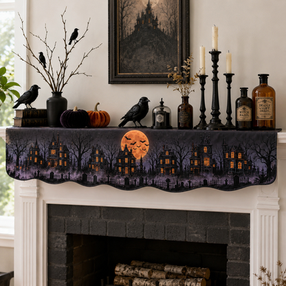 Midnight Halloween Mantel Scarf SN0TD157