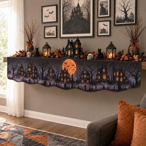 Midnight Halloween Mantle Scarf SN0TD157
