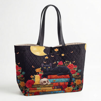 Midnight Library Companion Quilted Classic Tote Bag SN0PT037