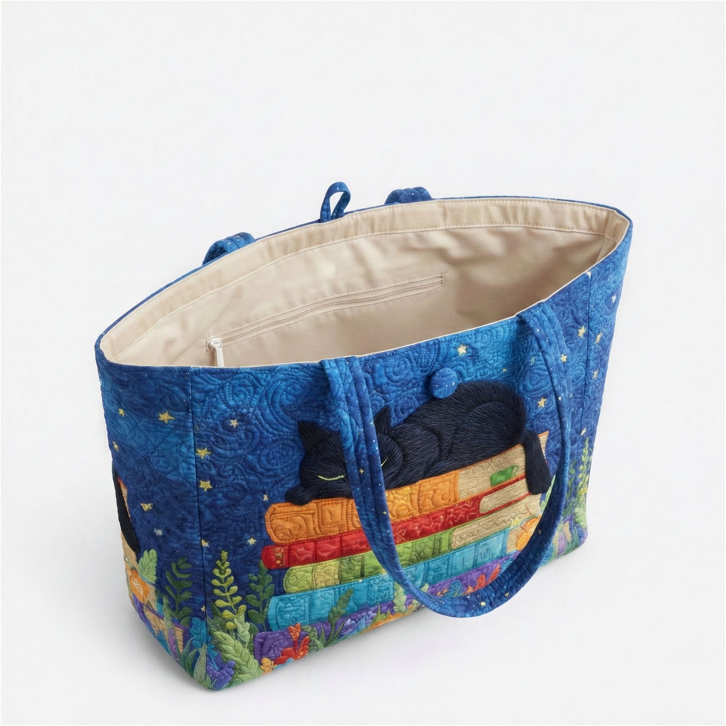 Midnight Manuscript Quilted Classic Tote Bag SN0PT034