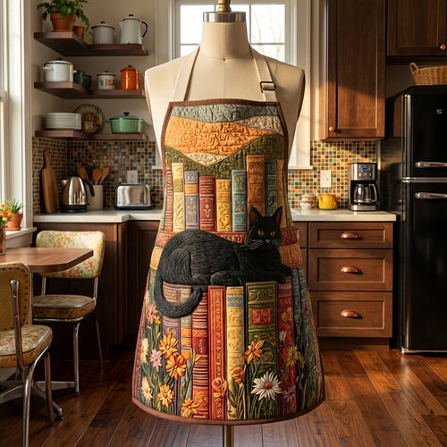Midnight Meow Manor Quilted Apron SN0PT154