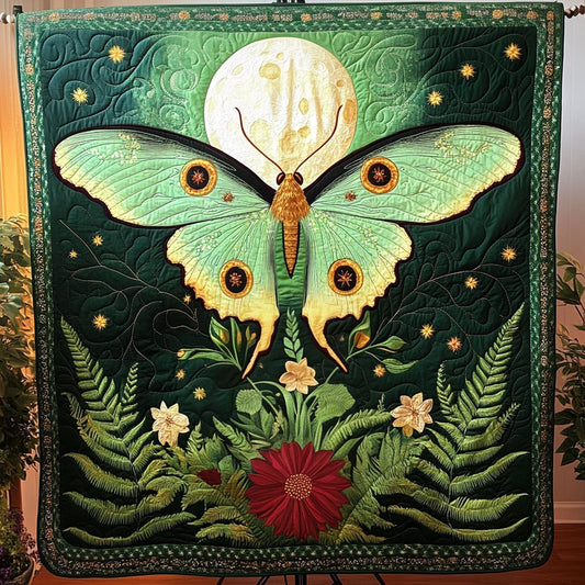Midnight Moth Quilted Blanket NCU0PT6780