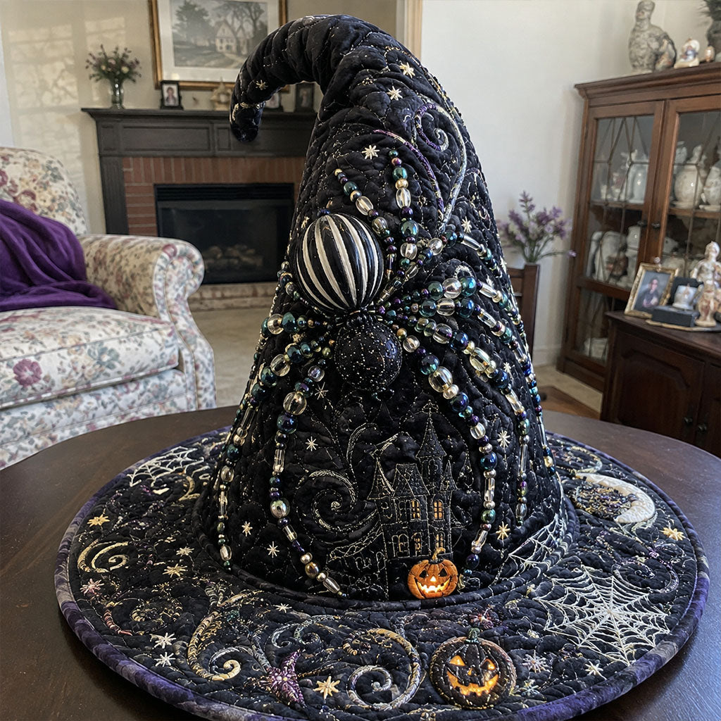 Midnight Mourning Quilted Witch Hat SN0PT602
