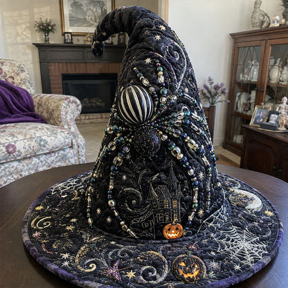 Midnight Mourning Quilted Witch Hat SN0PT602
