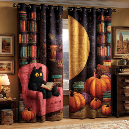 Midnight Reader Quilted Curtains NCU0ND53