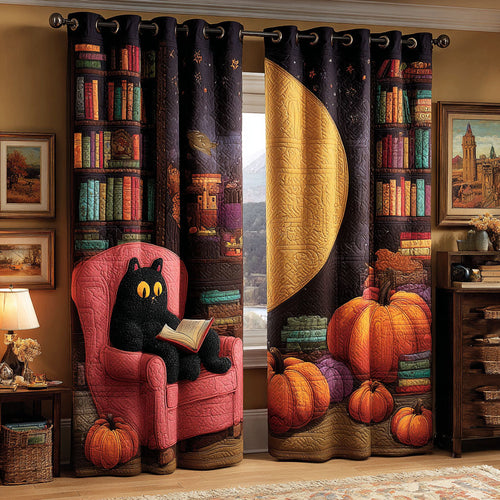 Midnight Reader Quilted Curtains NCU0ND53