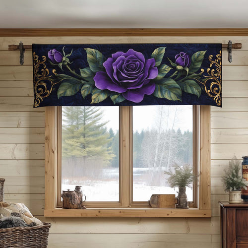 Midnight Rose Quilted Valance NCU0VH3306