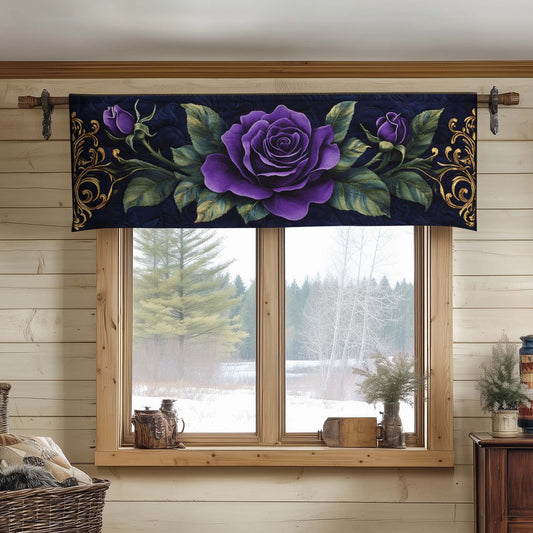 Midnight Rose Quilted Valance NCU0VH3306