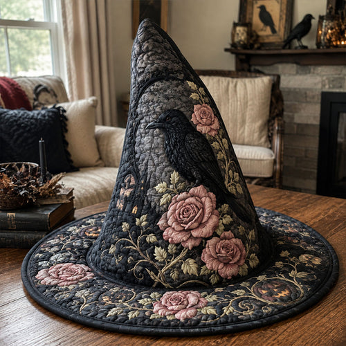 Midnight Rose Quilted Witch Hat SN0PT603