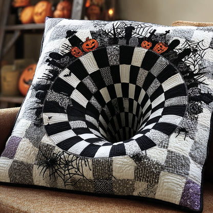 Midnight Spiral Quilted Pillow Case NCU0DV7386
