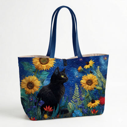 Midnight Sunflower Heritage Quilted Classic Tote Bag SN0PT038