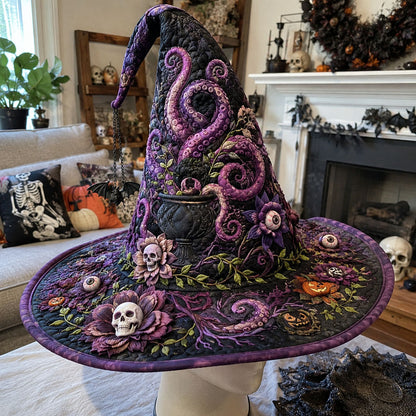Midnight Tendrils Quilted Witch Hat SN0PT759