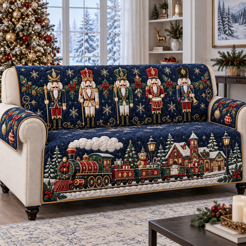 Midnight Toyland Quilted Sofa Cover SN0TV887