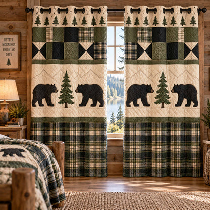 Mighty Bear Quilted Curtains SN0TD1122
