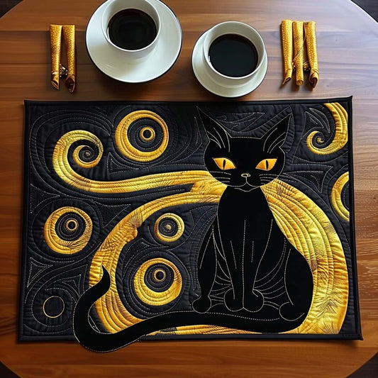 Moonlit Cat's Whispers Quilted Place Mat NCU0TH408