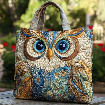 Moonlit Owl Quilted Tote Bag NCU0DK8958