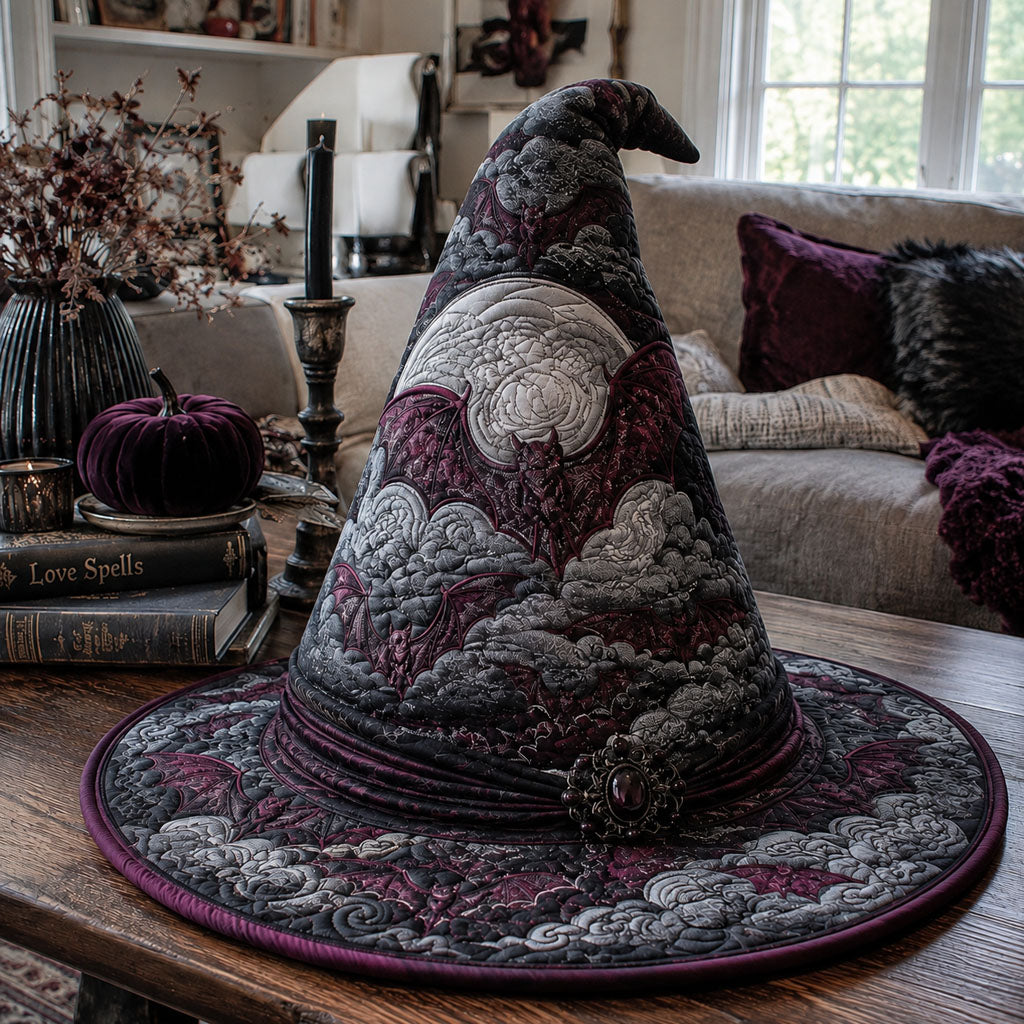 Moonlit Petals Quilted Witch Hat SN0PT571