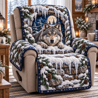 Moonlit Wolf Recliner Quilted Sofa Cover SN0TD1305