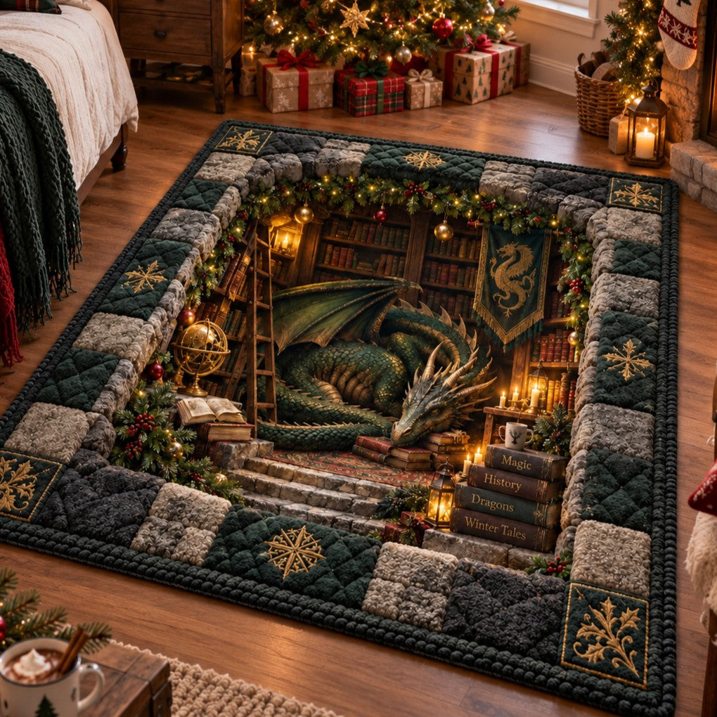 Mosswood Library Dragon Area Rug SN0DV845