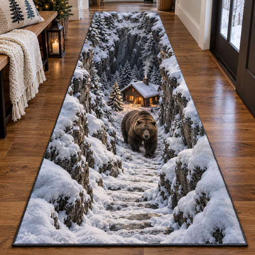 Mountain Bear Passage Runner Carpet SN0TV520