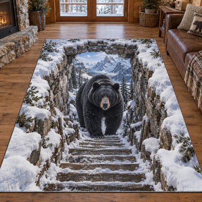 Mountain Bear Trail Area Rug SN0TV607