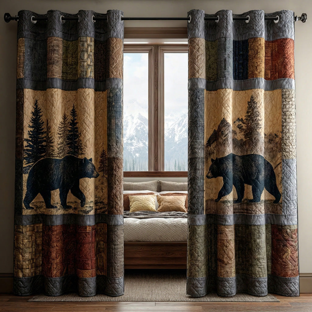 Mountain Den Quilted Curtains NCU0DH749