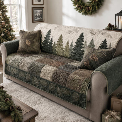 Mountain Forest Quilted Sofa Cover SN0DV167