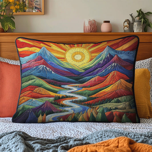 Mountain Glow Quilted Bedding Pillow Case NCU0VL926