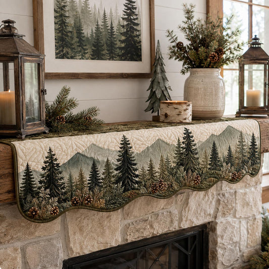 Mountain Lodge Quilted Mantel Scarf SN0DV521