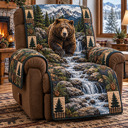 Mountain Refuge Quilted Sofa Cover SN0TV899