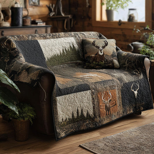 Mountain Timber Quilted Sofa Cover NCU0PTT2021