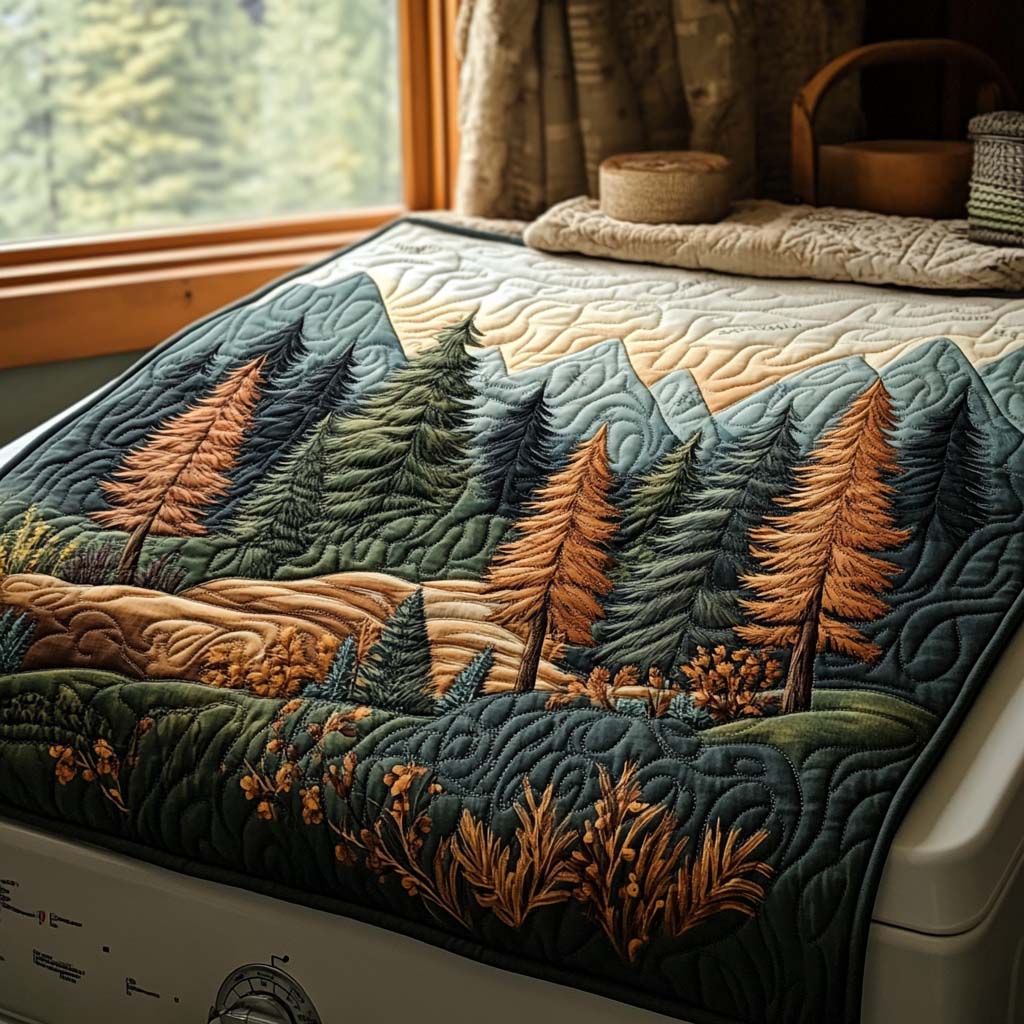 Mountain View Quilted Washer and Dryer Cover NCU0DDK1237