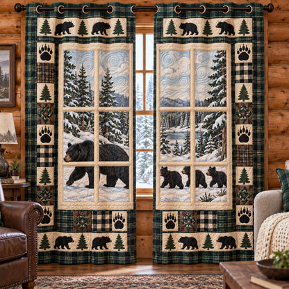 Mountain Wildlife Quilted Curtains SN0TV732