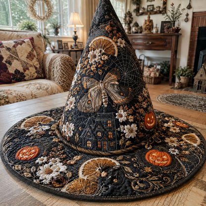 Mourning Butterfly Quilted Witch Hat SN0PT604