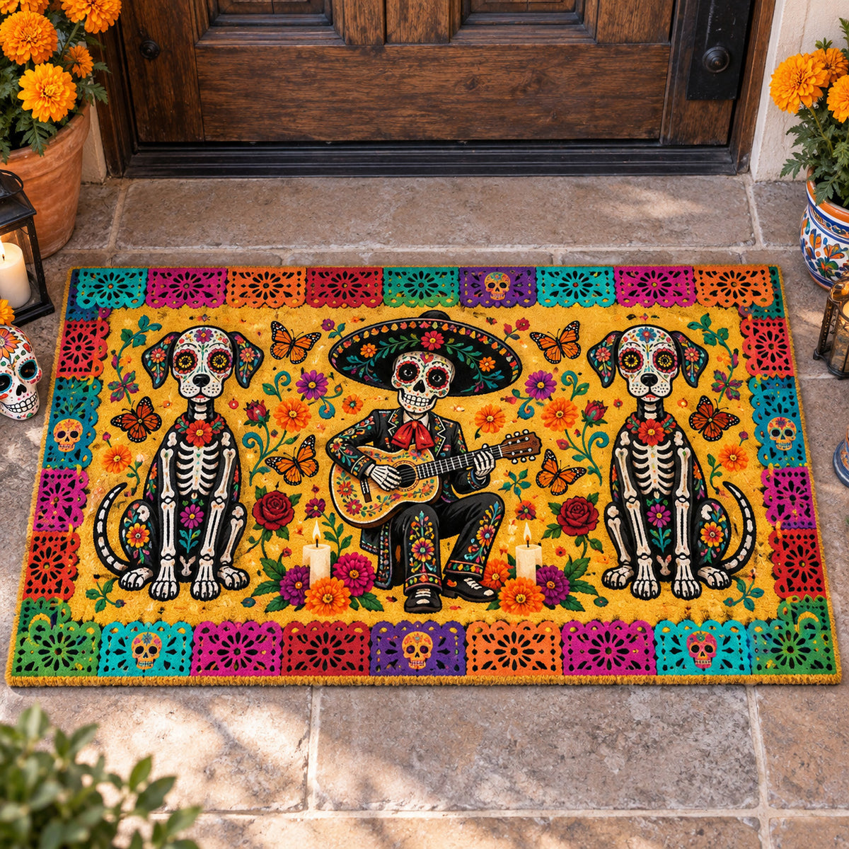 Muertos Fiesta Doormat SN0TV373