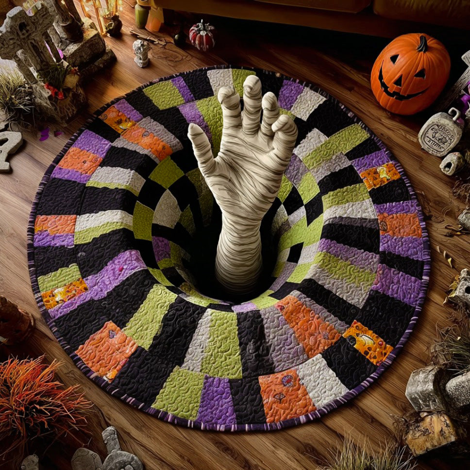Mummy Tomb Quilted Round Mat NCU0DV7638