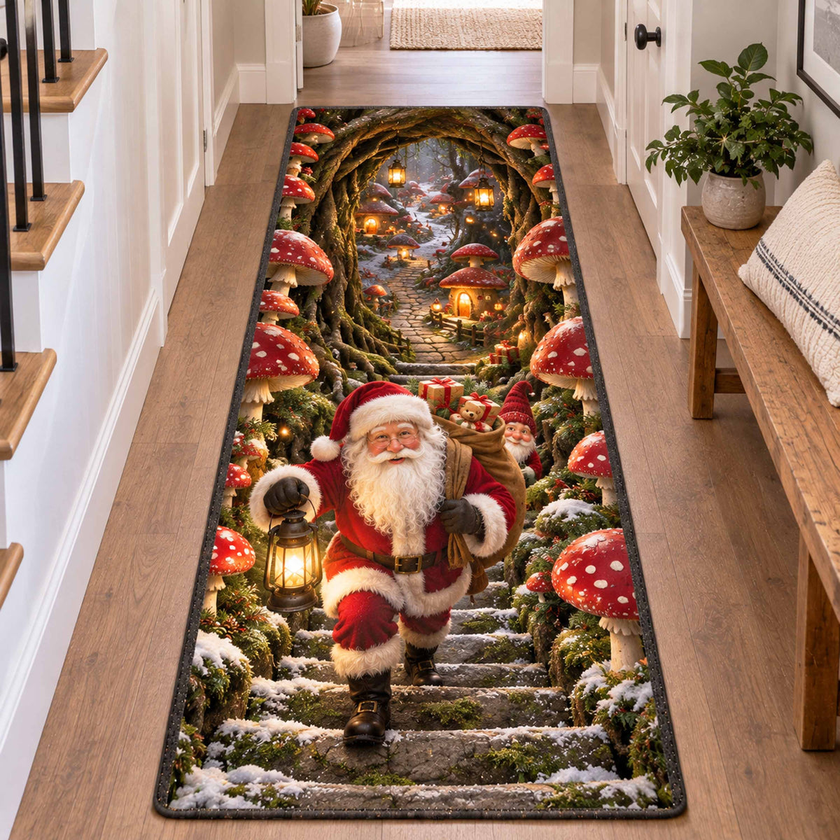 Mushroom Lantern Runner Carpet SN0TD1089