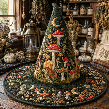 Mushroom Magic Quilted Witch Hat SN0PT586