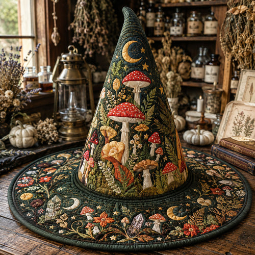 Mushroom Magic Quilted Witch Hat SN0PT586